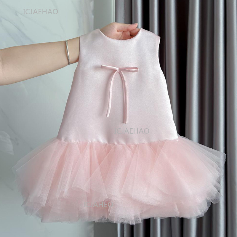 Baby Clothing Dresser - 파티 드레스 핑크 아기 소녀 조끼
