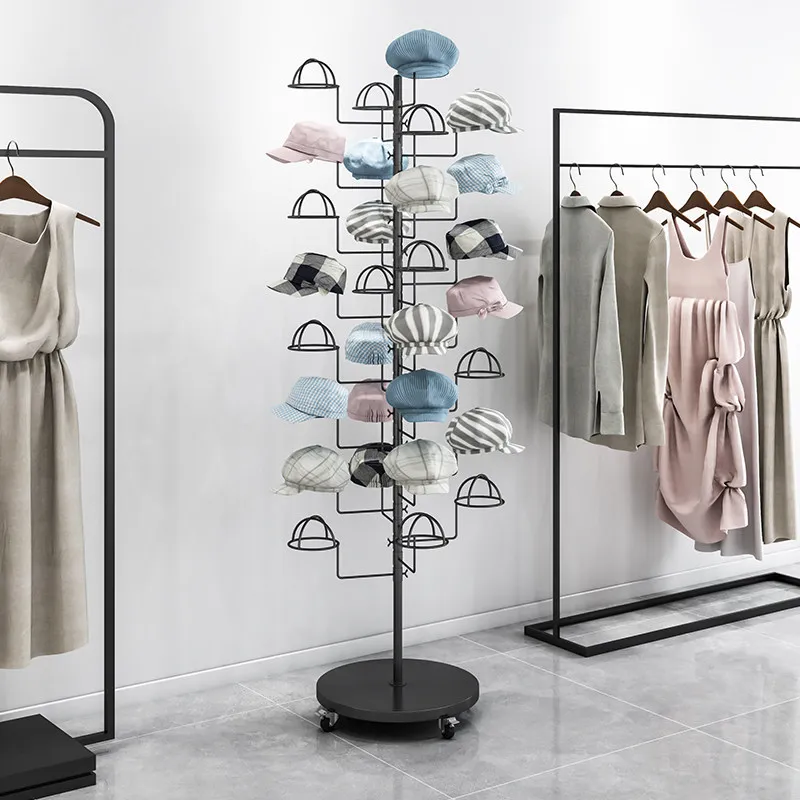 Baby Clothing Hanging Rack - 모자 진열대 천장까지 닿는 여성 의류